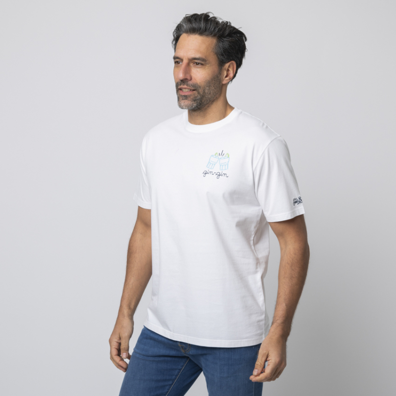 MC2 SAINT BARTH - T-shirt blanc Gin-Gin 2