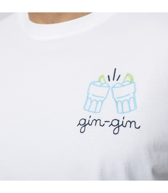 MC2 SAINT BARTH - T-shirt blanc Gin-Gin