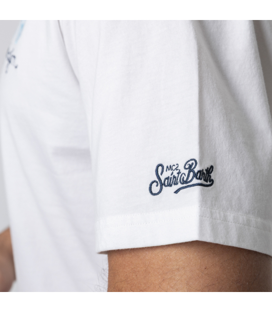 MC2 SAINT BARTH - T-shirt blanc Gin-Gin