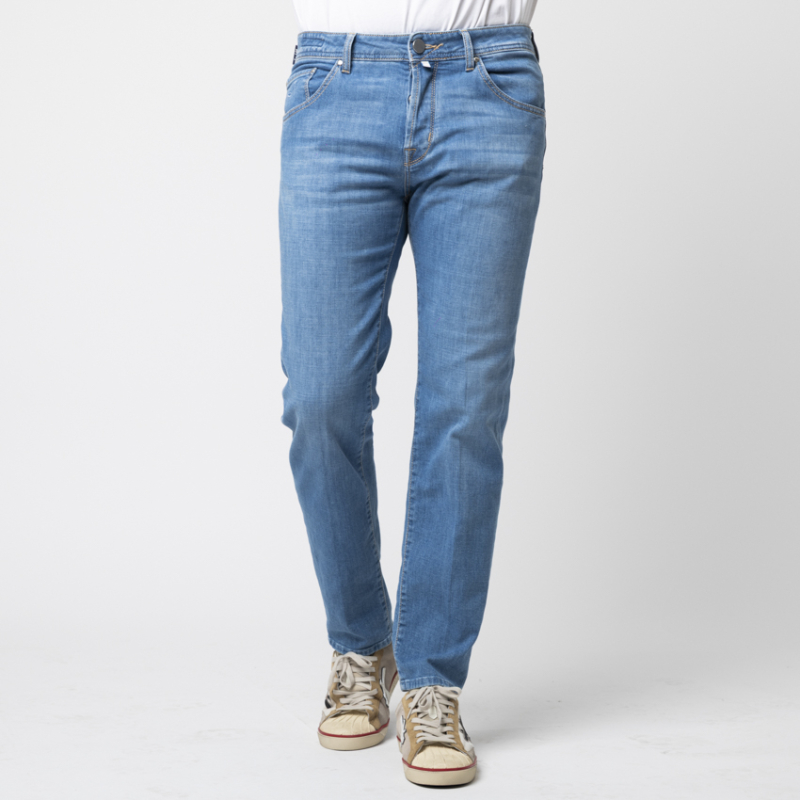 JACOB COHËN - Jean SCOTT bleu moyen jacron zébré