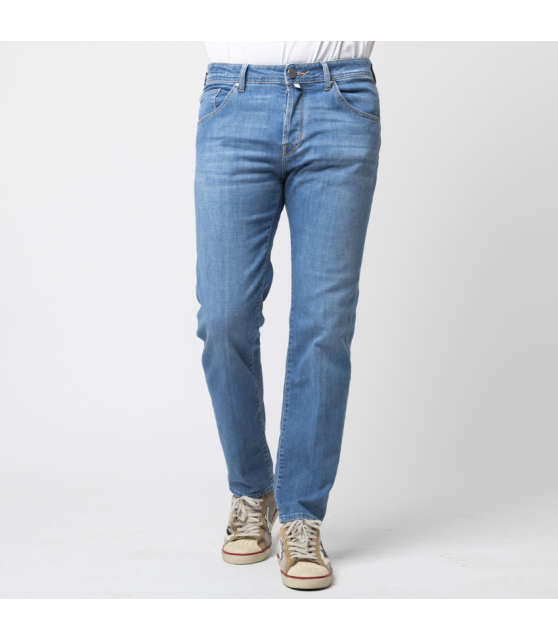 JACOB COHËN - Jean SCOTT bleu moyen jacron zébré