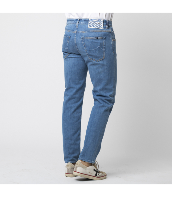 JACOB COHËN - Jean SCOTT bleu moyen jacron zébré