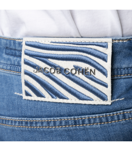 JACOB COHËN - Jean SCOTT bleu moyen jacron zébré