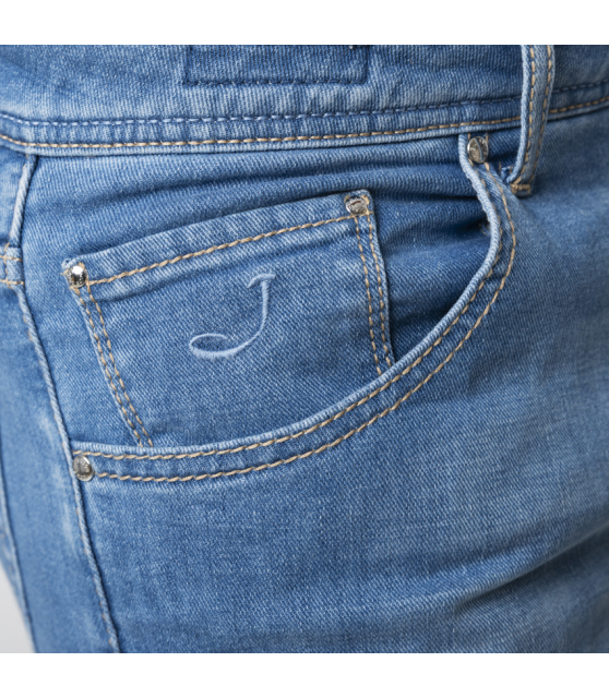 JACOB COHËN - Jean SCOTT bleu moyen jacron zébré