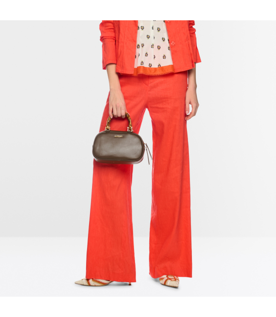 MARC CAIN - Pantalon rouge WAUKEE en lin et viscose