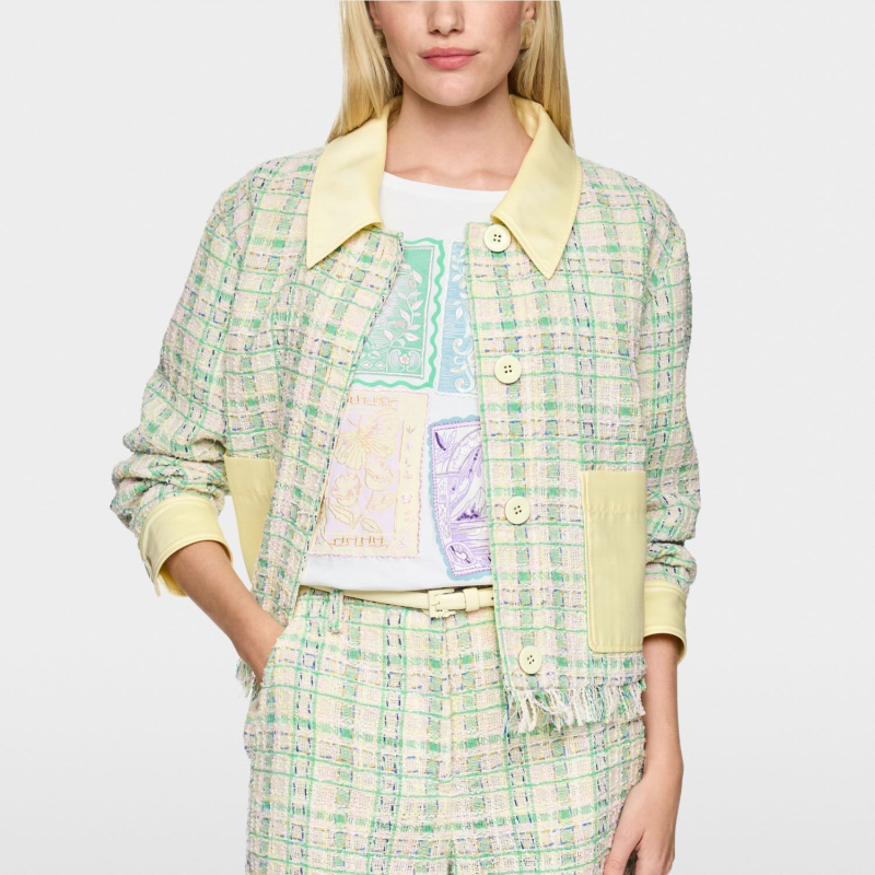 MARC CAIN - Veste avec détails de couleur contrastée 2