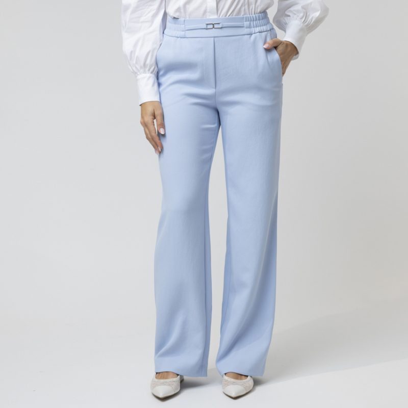 MARC CAIN - Pantalon large bleu ciel 2