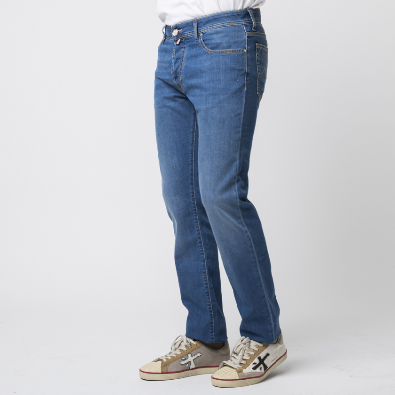 JACOB COHËN - Jean BARD bleu délavé à jacron rose 2