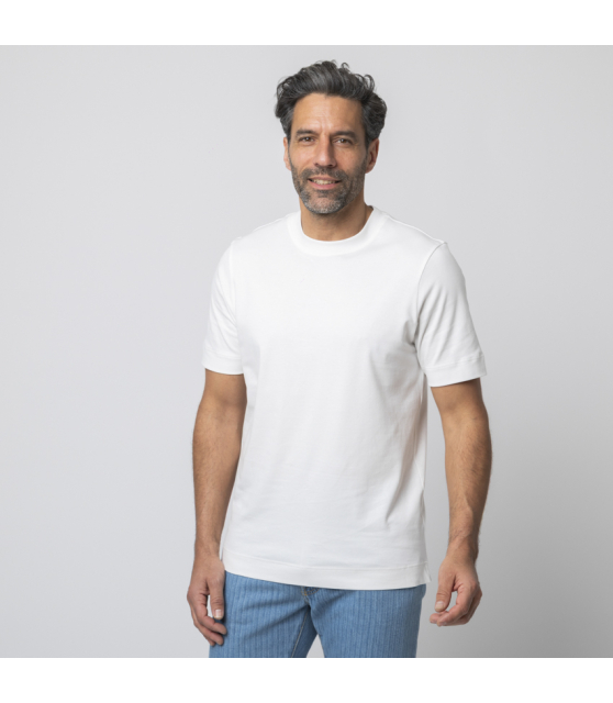 GRAN SASSO - T-shirt blanc col rond