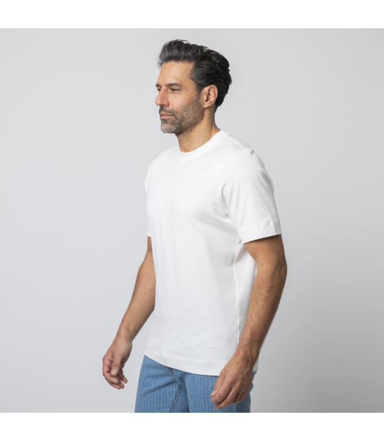 GRAN SASSO - T-shirt blanc col rond