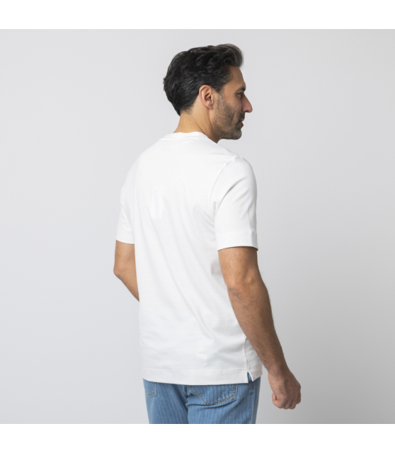 GRAN SASSO - T-shirt blanc col rond