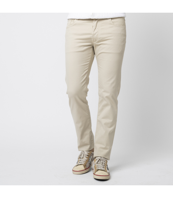 JACOB COHËN - Jean BARD beige en toile de coton