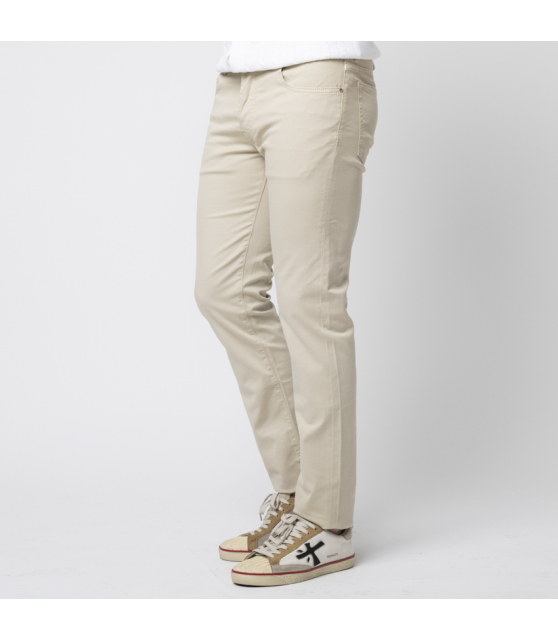 JACOB COHËN - Jean BARD beige en toile de coton