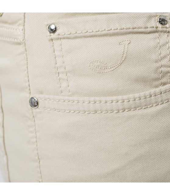 JACOB COHËN - Jean BARD beige en toile de coton