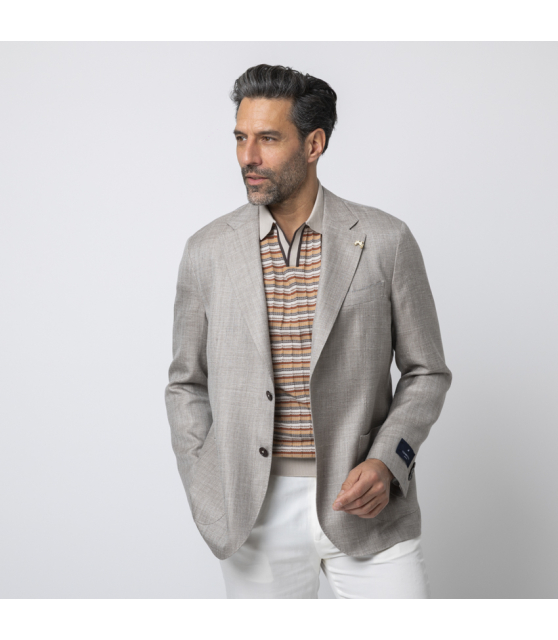 TOMBOLINI - Veste légère taupe chiné