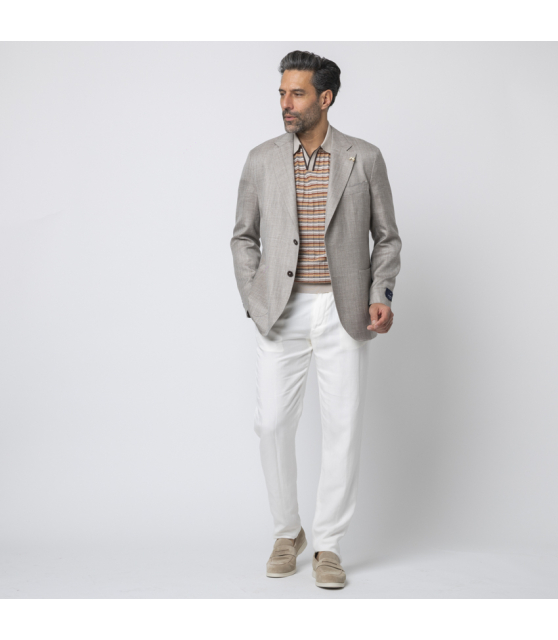 TOMBOLINI - Veste légère taupe chiné