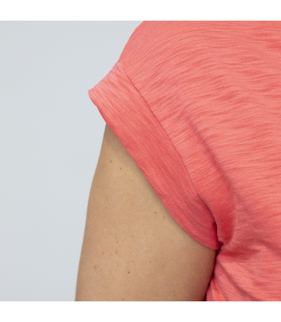 DUNCAN - T-shirt corail manches courtes