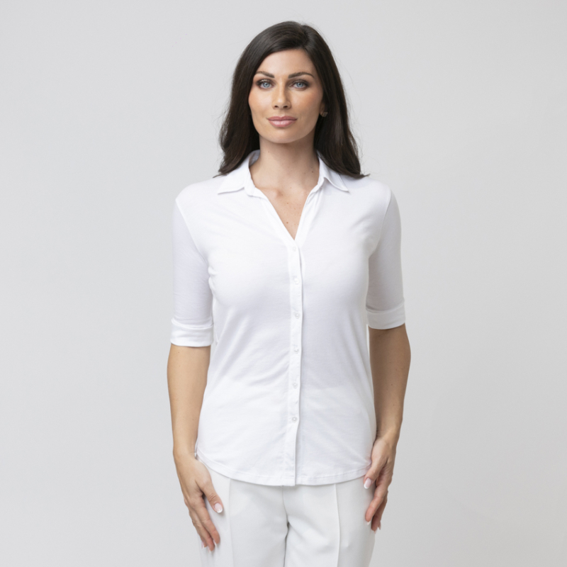 DUNCAN - Chemise blanche manches mi-longues