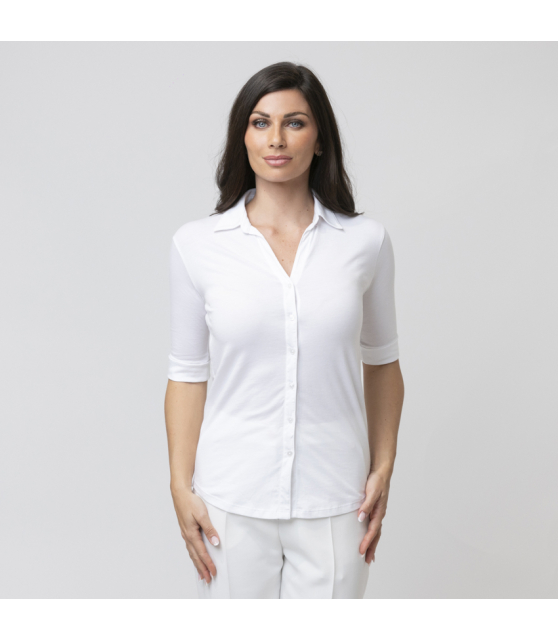 DUNCAN - Chemise blanche manches mi-longues