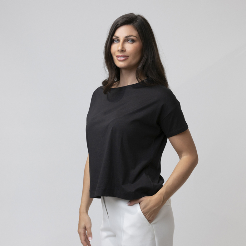 DUNCAN - T-shirt noir manches courtes 2