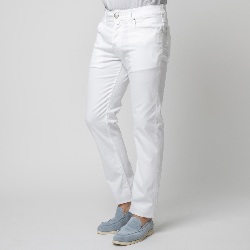JACOB COHËN - Jean BARD blanc en toile de coton 2
