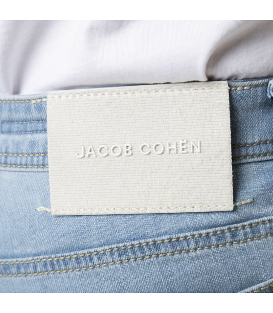 JACOB COHËN - Jean BARD bleu clair délavé jacron velours