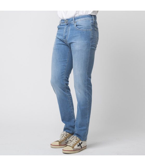 JACOB COHËN - Jean BARD bleu moyen délavé jacron bleu