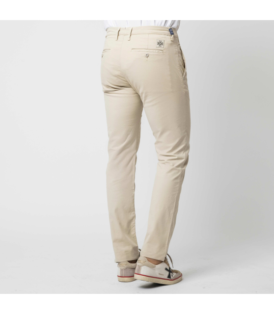 JACOB COHËN - Pantalon chino beige BOBBY en gabardine de coton