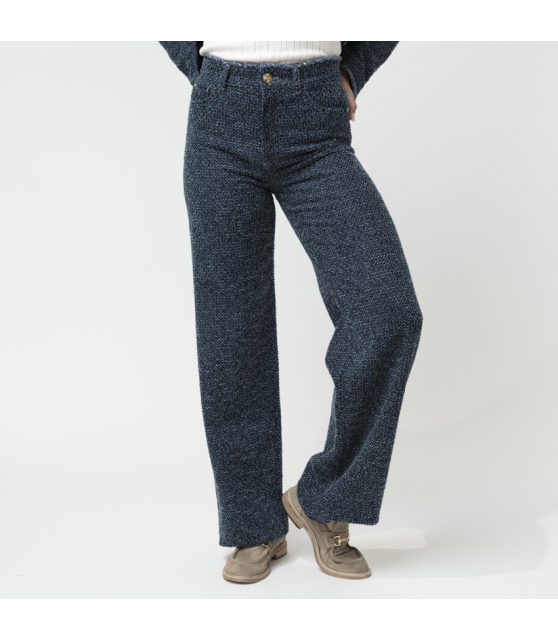 MARC CAIN - Jean bleu aspect tweed