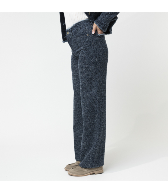 MARC CAIN - Jean bleu aspect tweed