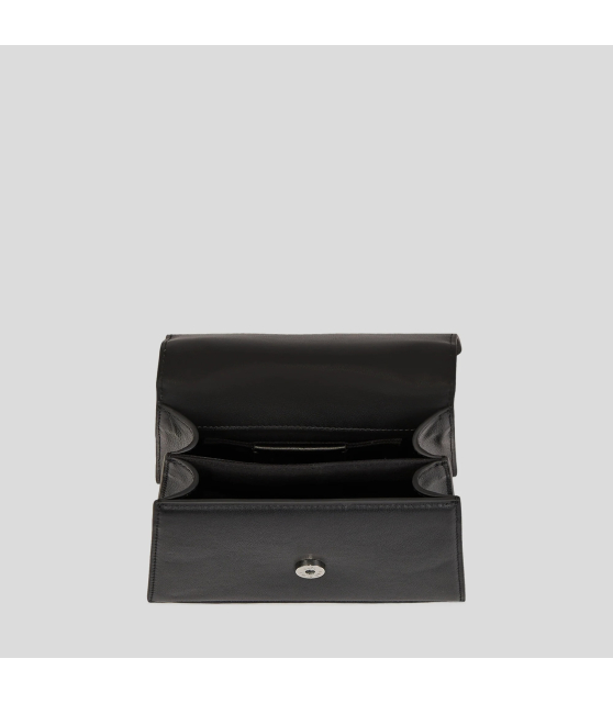 KARL LAGERFELD - Sac noir bandoulière petit modèle K/SIGNATURE
