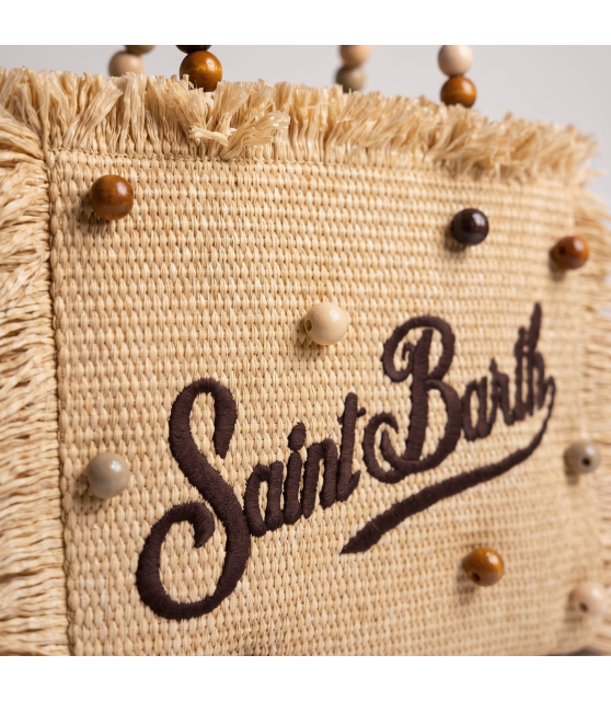 MC2 SAINT BARTH - Sac Colette en paille et perles