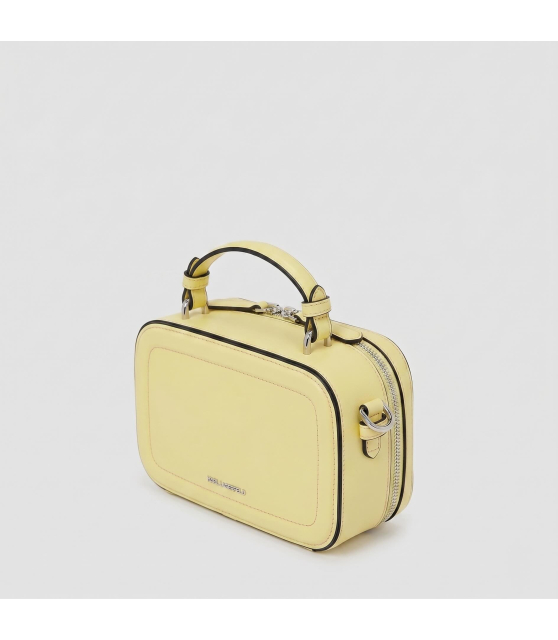 KARL LAGERFELD - Sac à main jaune K/AUTOGRAPH avec chaîne