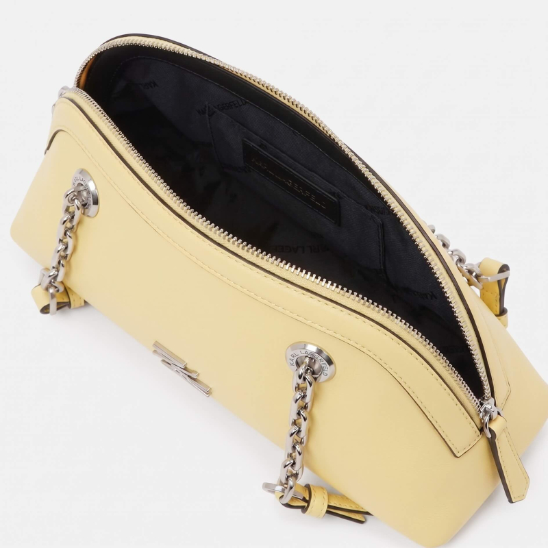KARL LAGERFELD - Petit sac bowling jaune K/AUTOGRAPH 2
