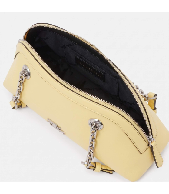KARL LAGERFELD - Petit sac bowling jaune K/AUTOGRAPH
