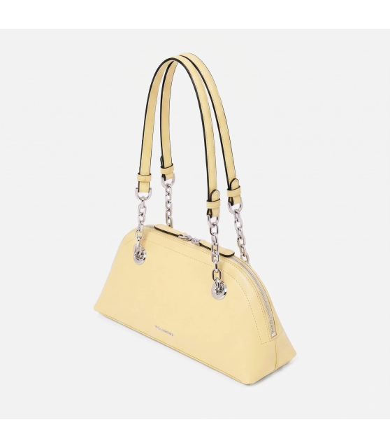 KARL LAGERFELD - Petit sac bowling jaune K/AUTOGRAPH