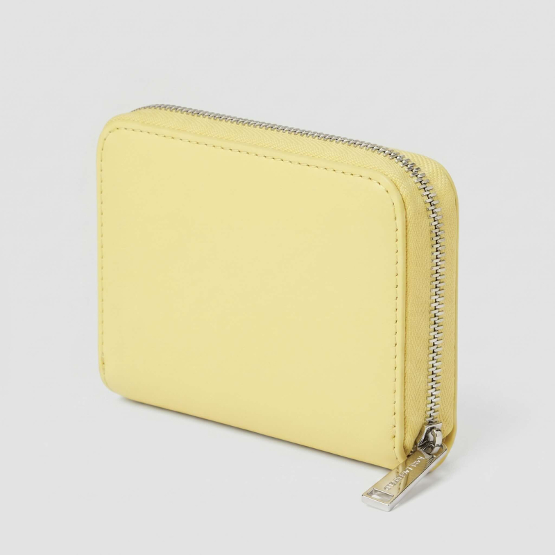 KARL LAGERFELD - Petit portefeuille zippé jaune K/AUTOGRAPH 2