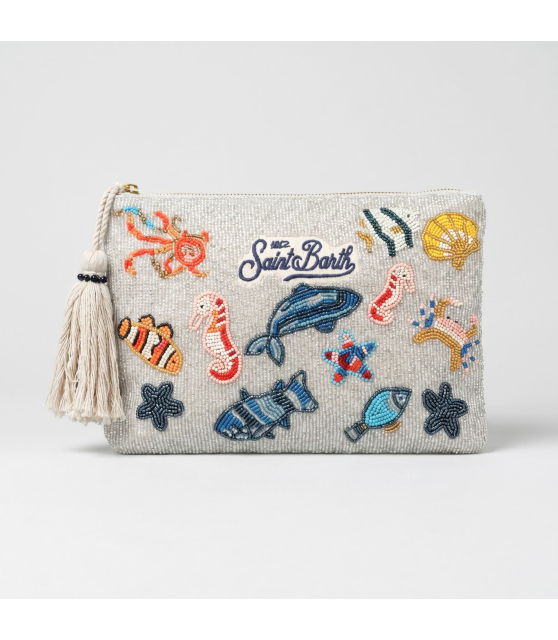 MC2 SAINT BARTH - Pochette à perles motif marin