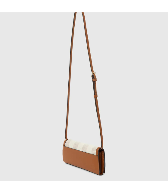 KARL LAGERFELD - Sac à bandoulière rayé à rabat K/SIGNATURE