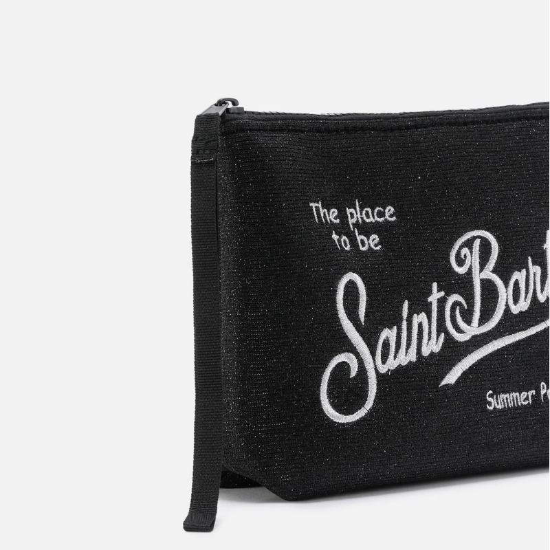MC2 SAINT BARTH - Pochette Aline lurex noir 2