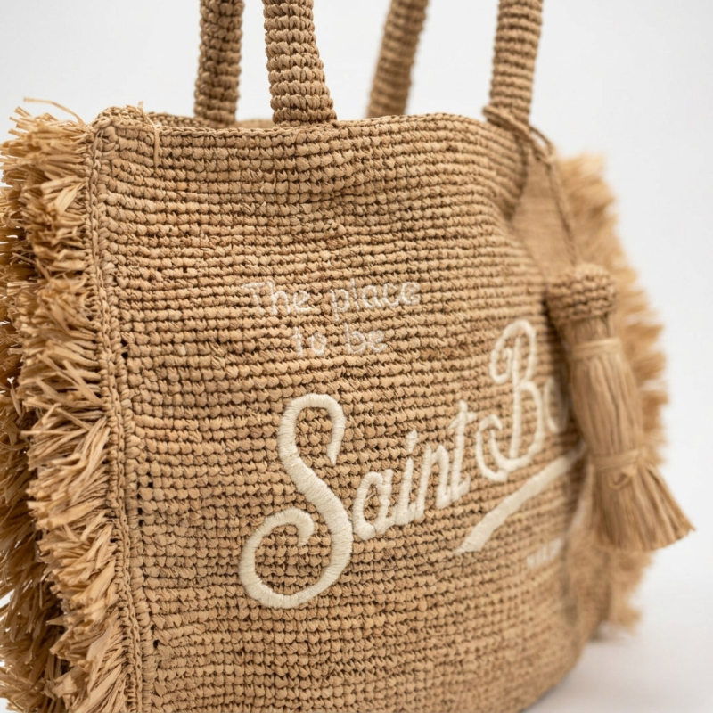 MC2 SAINT BARTH - Sac Colette en raphia beige 2