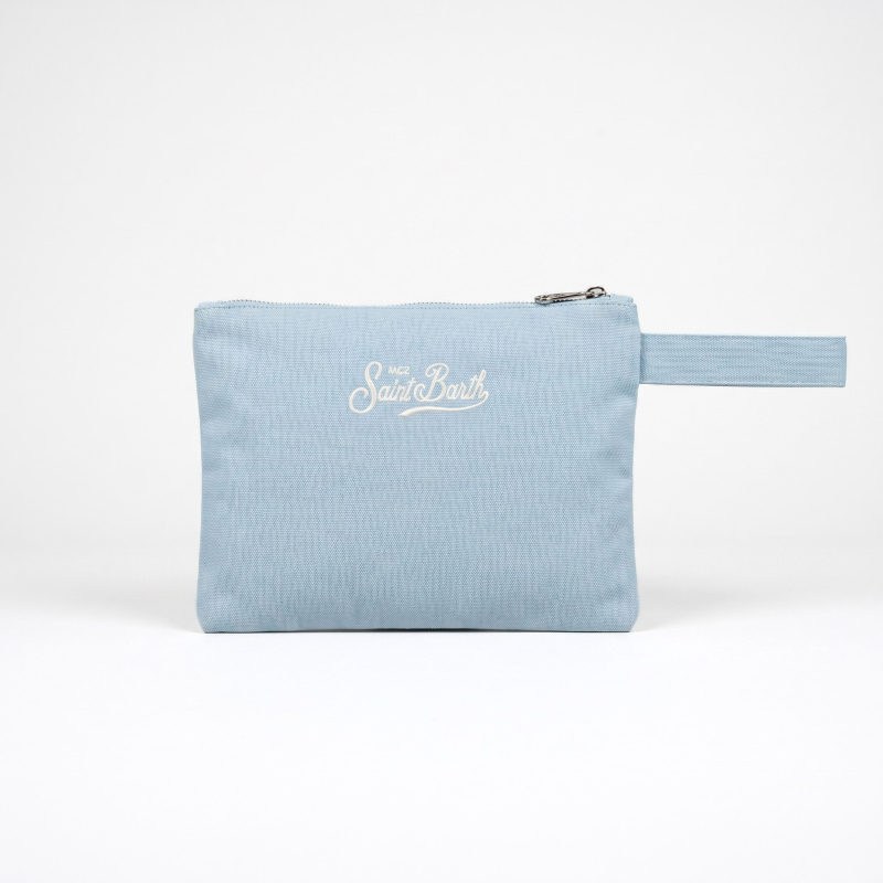 MC2 SAINT BARTH - Pochette bleue à motif citrons 2