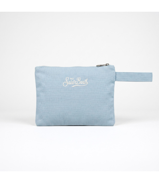 MC2 SAINT BARTH - Pochette bleue à motif citrons