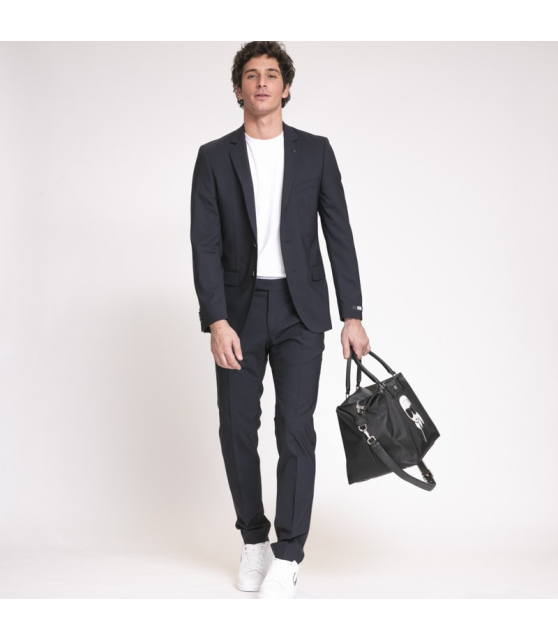 Karl Lagerfeld - Pantalon de costume bleu-noir