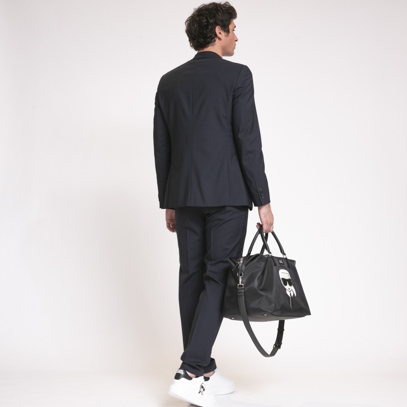 Karl Lagerfeld - Pantalon de costume bleu-noir