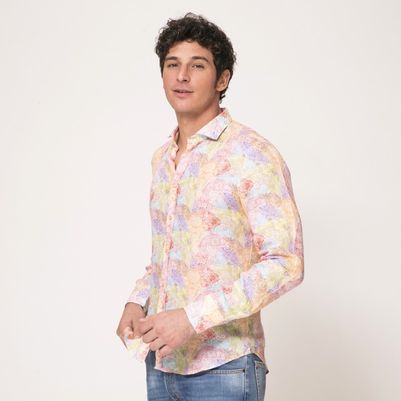 Duncan - Chemise à manches longues et motifs multi-couleurs 2