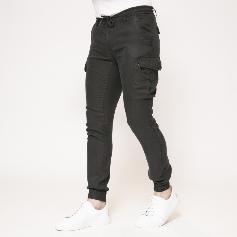 Mason's - Pantalon cargo jogger noir 2