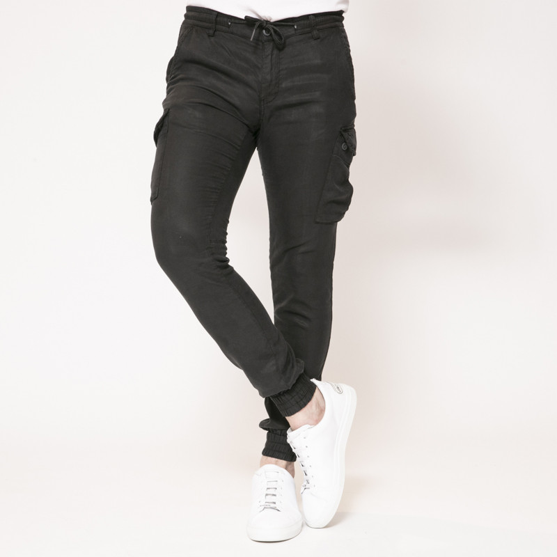 Mason's - Pantalon cargo jogger noir