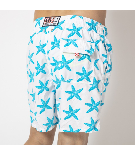 MC2 SAINT BARTH - Maillot de bain blanc à motifs étoiles de mer