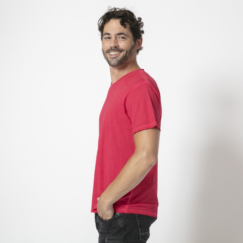 ANONYM x DUNCAN - T-shirt framboise à manches courtes 2